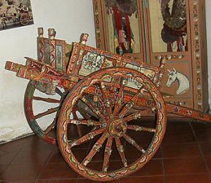 charrette peinte sicilienne du musée Pitré de Palerme