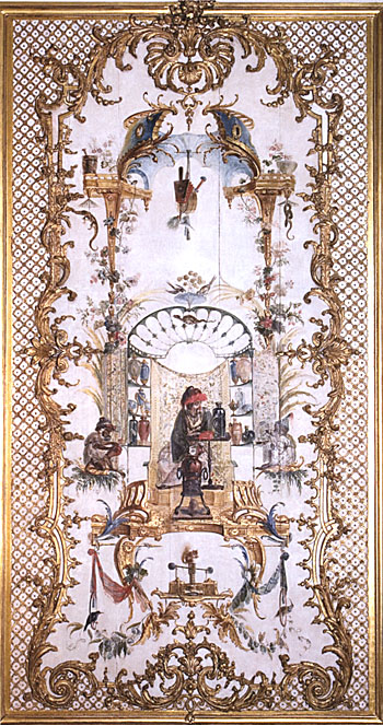 L'alchimiste de la Grande Singerie du château de Chantilly, décor de Christophe Huet